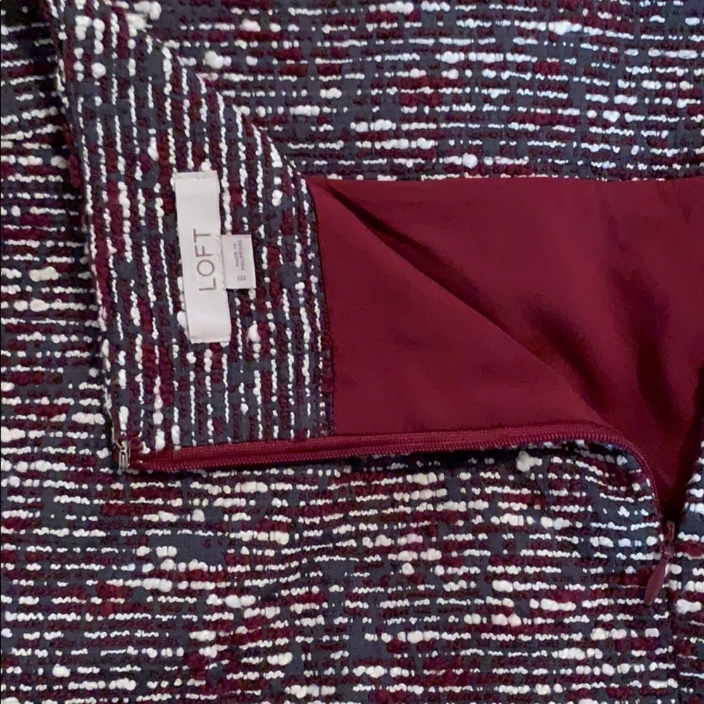 Loft tweed midi skirt - size 8 - Picture 3 of 3